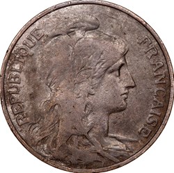 5 centimes Daniel-Dupuis, IIIe République, 1912