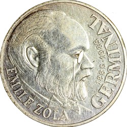 100 francs Emile Zola, Ve République, 1985