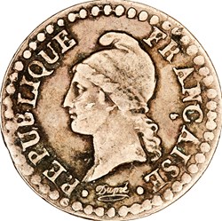 Un centime Dupré, le Directoire, an 7, 7 normal, 53 / 50 perles, Paris