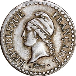 Un centime Dupré, IIe République, 1851, accent sur le E, Paris