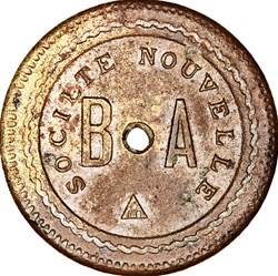 Jeton de 20 centimes à consommer.