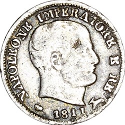 5 soldi d'Italie, Napoléon Ier, 1811, Milan