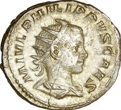 Antoninien de Philippe II césar, Philippe II, 244-246, Rome