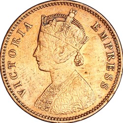 1/4 anna, Indes Britanniques, Victoria, 1888, Bombay
