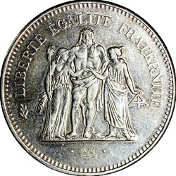 50 francs Hercule, Ve République, 1976, faux