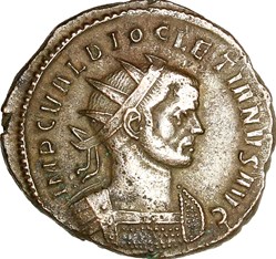 Aurelianus de Dioclétien, Jupiter, 288, Ticinum