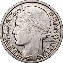 2 francs Morlon, IVe République, 1947