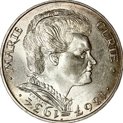 100 francs Marie Curie, Ve République, 1984