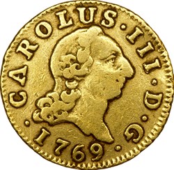 1/2 escudo de Charles III d'Espagne, 1769, Madrid