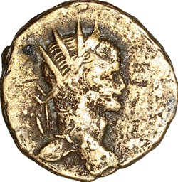Antoninien de Gallien, Chèvre, 267-268, Rome