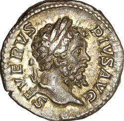 Denier de Septime Sévère, Felicitas, 205, Rome