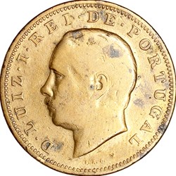 20 reis, Louis Ier du Portugal, 1883