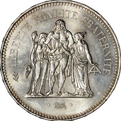 50 francs Hercule, Ve République, 1979