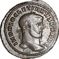 Follis de Dioclétien, Africa, 297-298, Carthage
