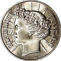100 francs Fraternité, Ve République, 1988