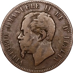 10 centesimi, Victor Emmanuel II, 1867, Strasbourg