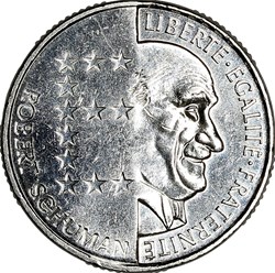 10 francs Schuman, Ve République, 1986