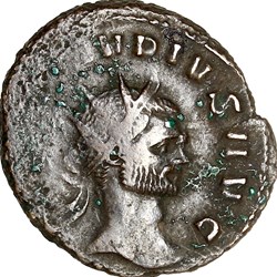Antoninien de Claude II le Gothique, Jupiter, 268-269, Rome
