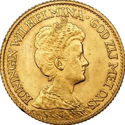 10 gulden, 3e type, Wilhelmine, 1917, Utrecht