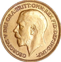 1 penny, Georges V du Royaume-Uni, 1914