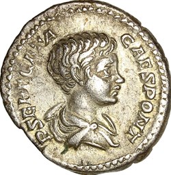 Denier de Géta césar, Géta, 200, Rome
