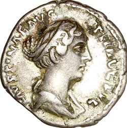 Denier de Faustine Jeune, Vénus, 145-161, Rome