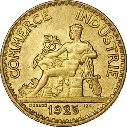 2 francs Chambres de Commerce, IIIe République, 1925