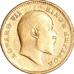 1/4 anna, Indes Britanniques, Edouard VII, 1907, Calcutta