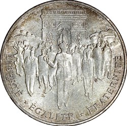 100 francs Libération de Paris, Ve République, 1994