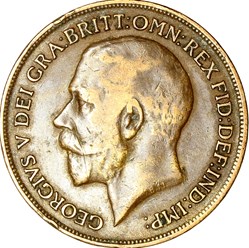 1 penny, Georges V du Royaume-Uni, 1914
