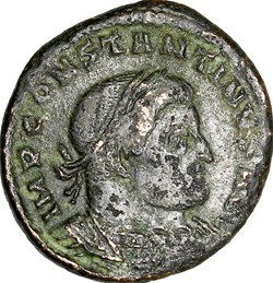 Follis de Constantin Ier, Sol, 316, Trèves