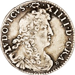 Quatre sols des traitants, Louis XIV, 1677, Paris