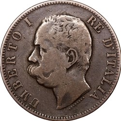 10 centesimi, Humbert Ier d'Italie, 1893, Birmingham