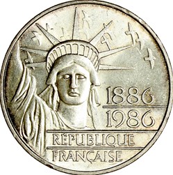 100 francs Liberté, Ve République, 1986