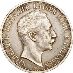 2 mark, Allemagne - Prusse, Guillaume II, 1903, Berlin