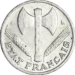 50 centimes francisque, Etat Français, 1944, Castelsarrasin