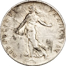 50 centimes Semeuse, IIIe République, 1918