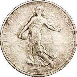 1 franc Semeuse, IIIe République, 1918