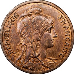 10 centimes Daniel-Dupuis, IIIe République, 1915, listel large