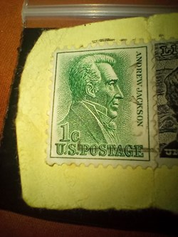 1 cent US postage Andrew Jackson