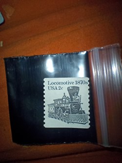Locomotive 1870s USA 2c