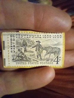 4c Centennial 1859-1959 Silver