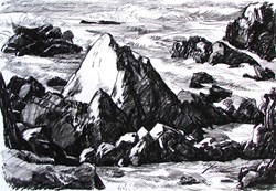 Pics, baie du Scall (Scall's bay roc)