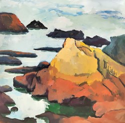 Rocher rouge, jaune (Red, gold Rock)