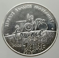 SPORT VÉLO QUARTER EURO COIN ARGENT 100 ANS TOUR DE FRANCE - GRADING
