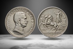 Italy 1916 AR 2 Lire (Numista 7359)