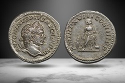 Caracalla AR Denarius (Asclepius, RIC IV 253 var.)