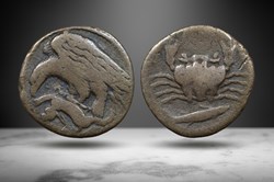 Sicily, Akragas AR Hemidrachm (Eagle/crab, SNG ANS 1003-9)
