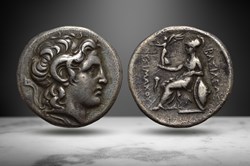 Lysimachos AR Tetradrachm (Deified Alexander/Athena, Stockholm 845)
