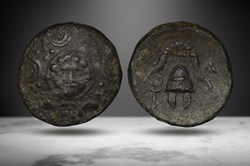 Philip III Arrhidaios AE (Macedonian shield/helmet, Price 3158)